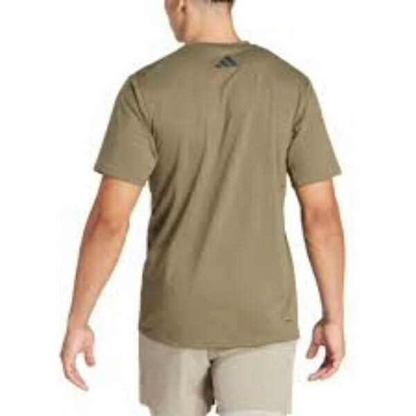 Футболка train essentials сезонные брендовые Футболка love camo размеры Азии Adidas, зеленый — фото 3