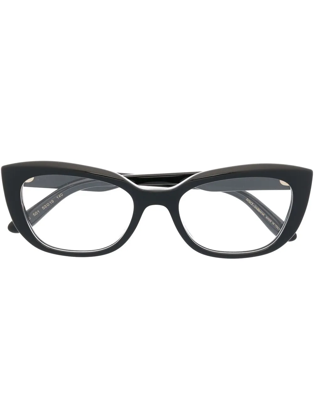 

Очки в оправе 'кошачий глаз' с логотипом Dolce & Gabbana Eyewear, черный