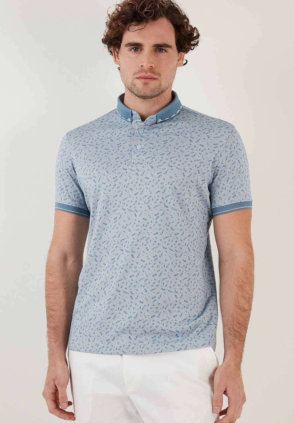 

Рубашка-поло SLIM FIT Buratti, цвет light blue