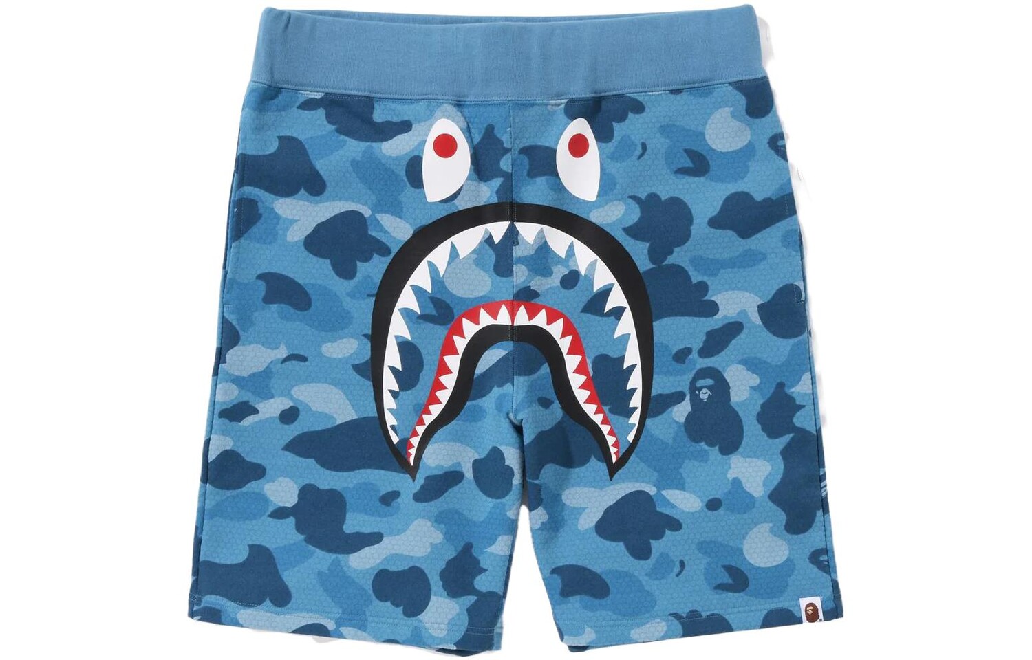 

Спортивные шорты BAPE Honeycomb Camo Shark A Bathing Ape, серый