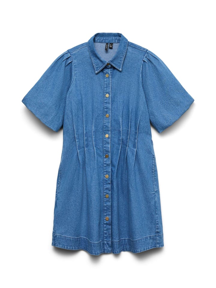

Платье до колена Vero Moda, Средне-синий деним