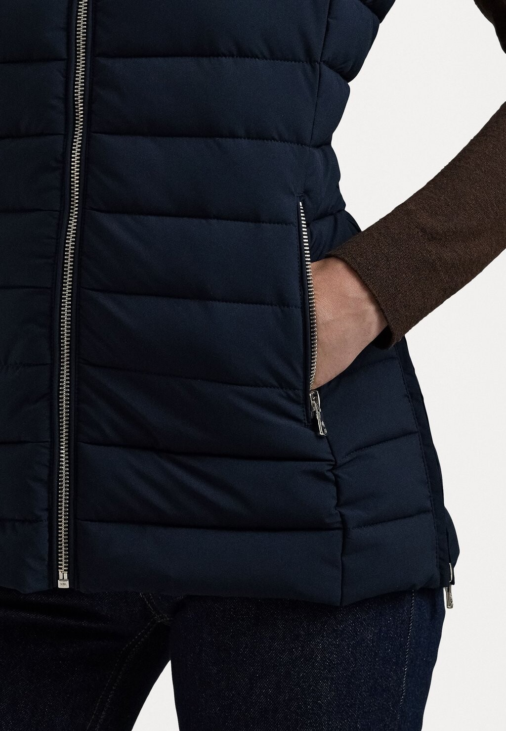 

Жилет QUILTED MOCKNECK VEST Ralph Lauren, синий