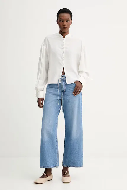 Джинсы прямого кроя с высокой талией XL прямого кроя Levi's, синий — фото 2