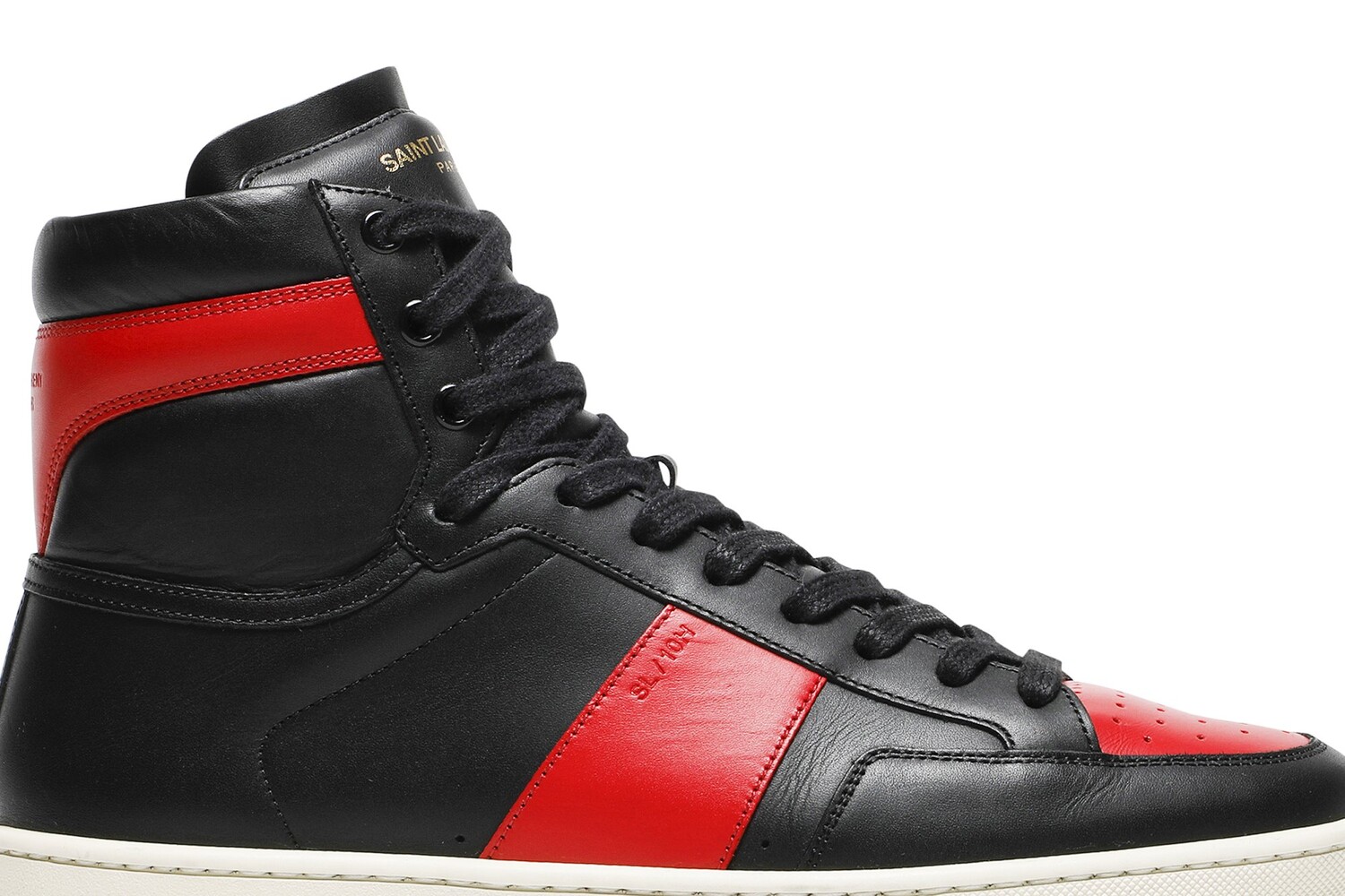 Высокие кроссовки Saint Laurent SL-10H High Top Sneaker, красный — фото 2