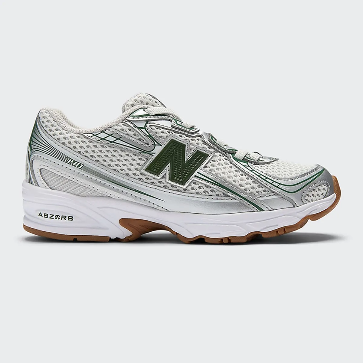 

Детские повседневные кроссовки 740 Bungee New Balance, белый/серый