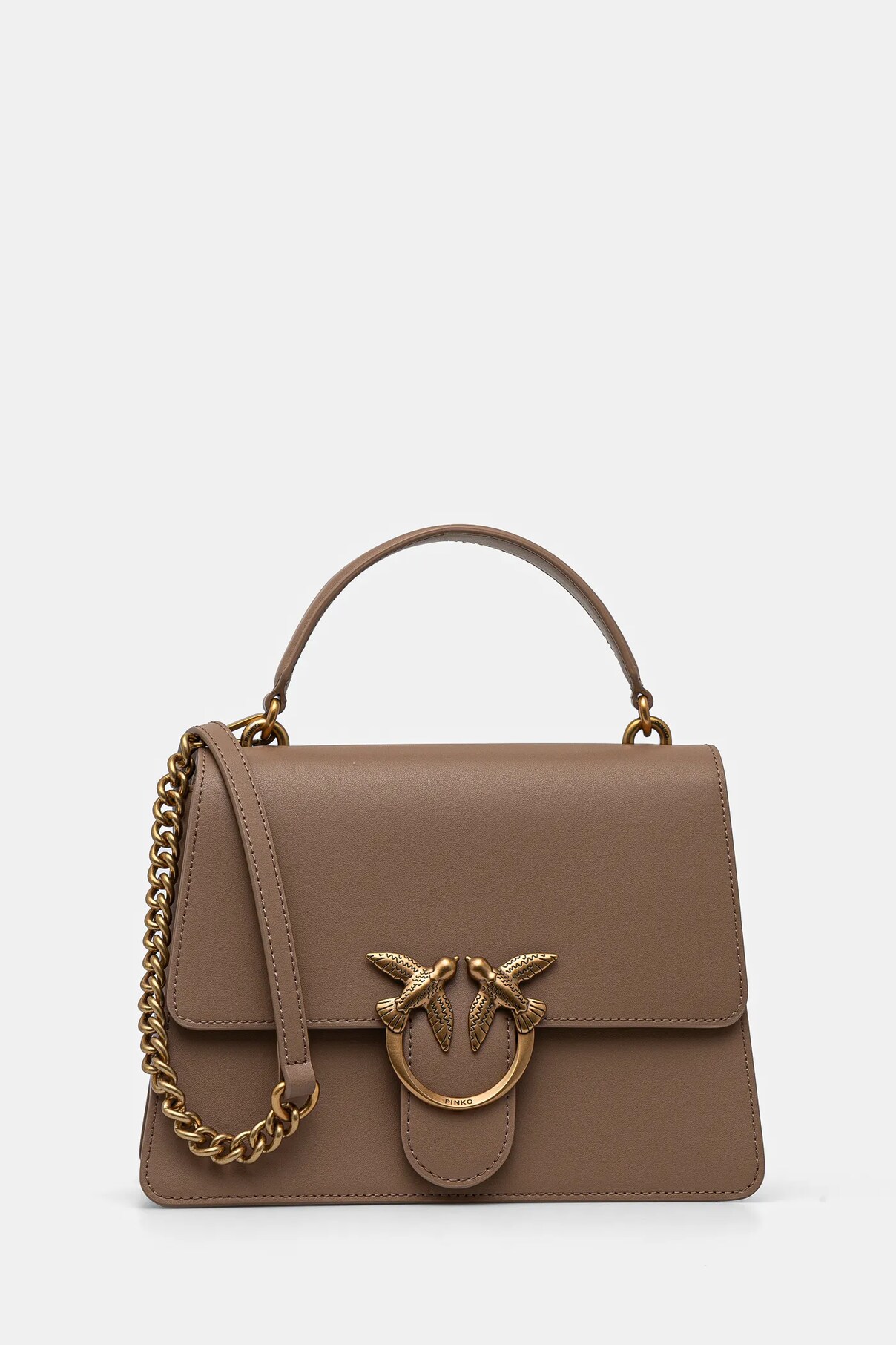 

Сумочка из кожи Pinko, коричневый