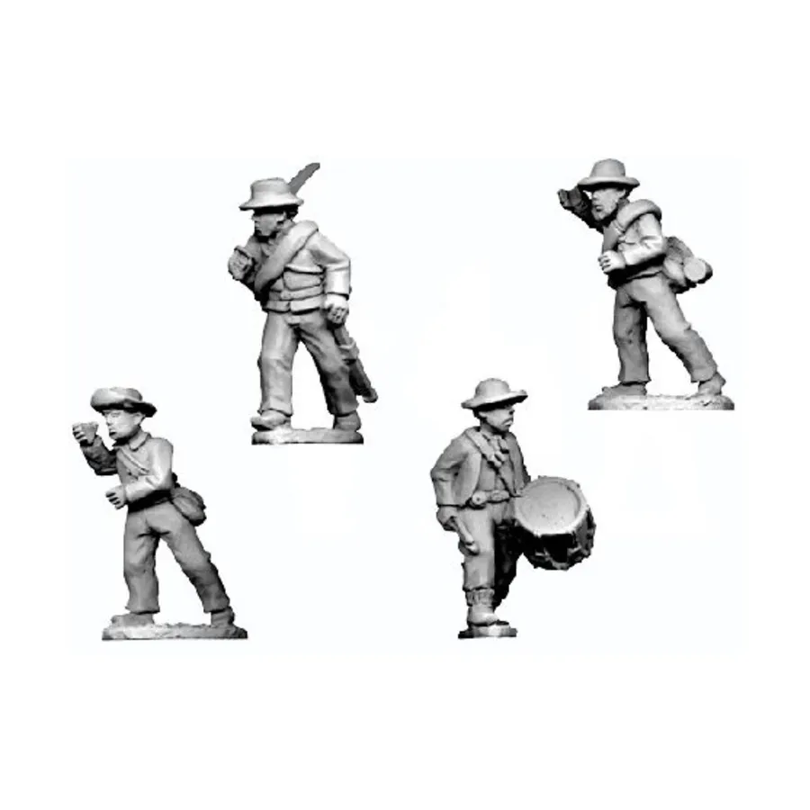 

Пехота в рубашке и шляпе наступает., Historical Miniatures - American Civil War (28mm) (Crusader Miniatures)