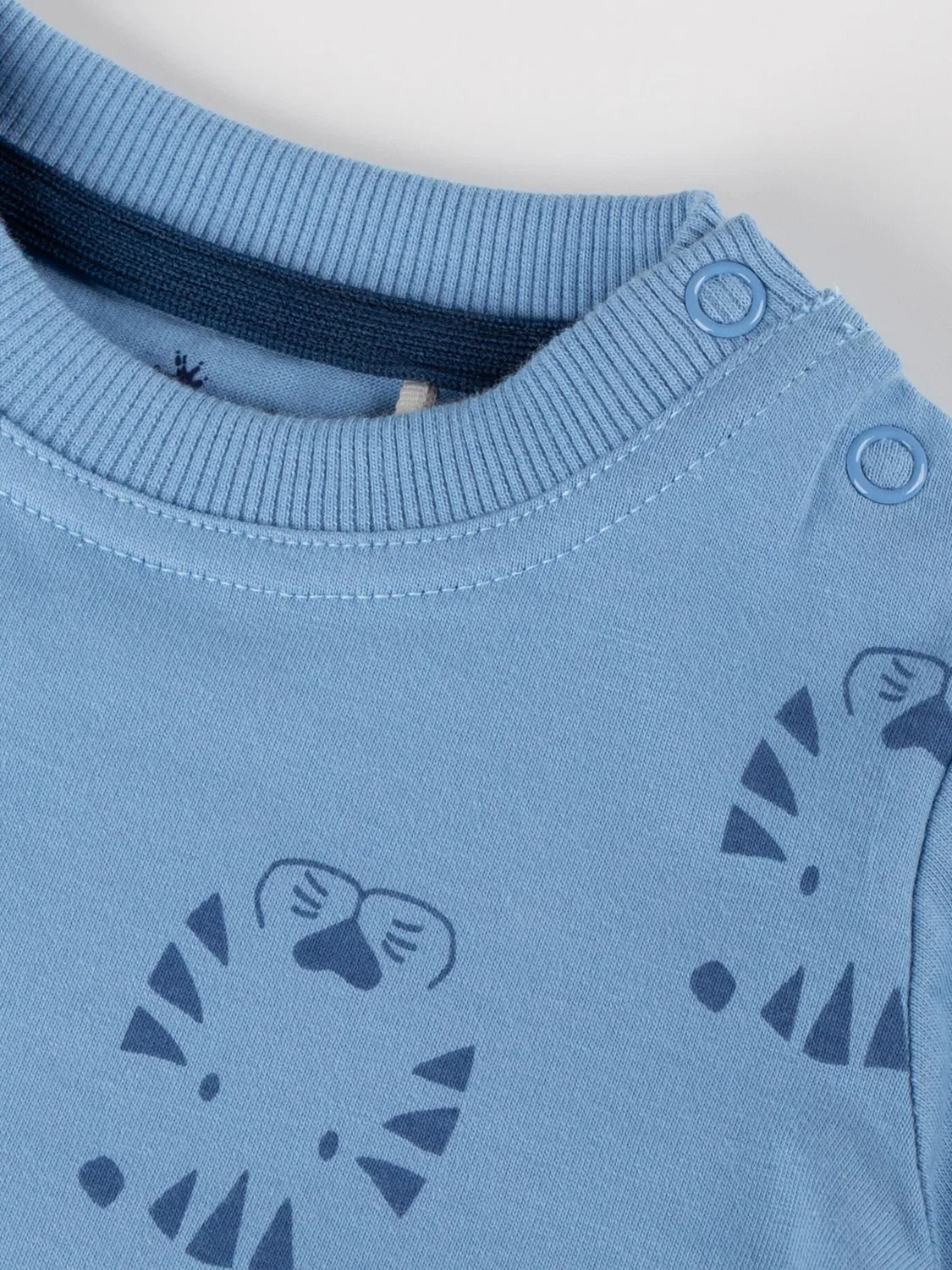 Рубашка Sigikid T-Shirt Tiger & Löwe светло-синего цвета — фото 4