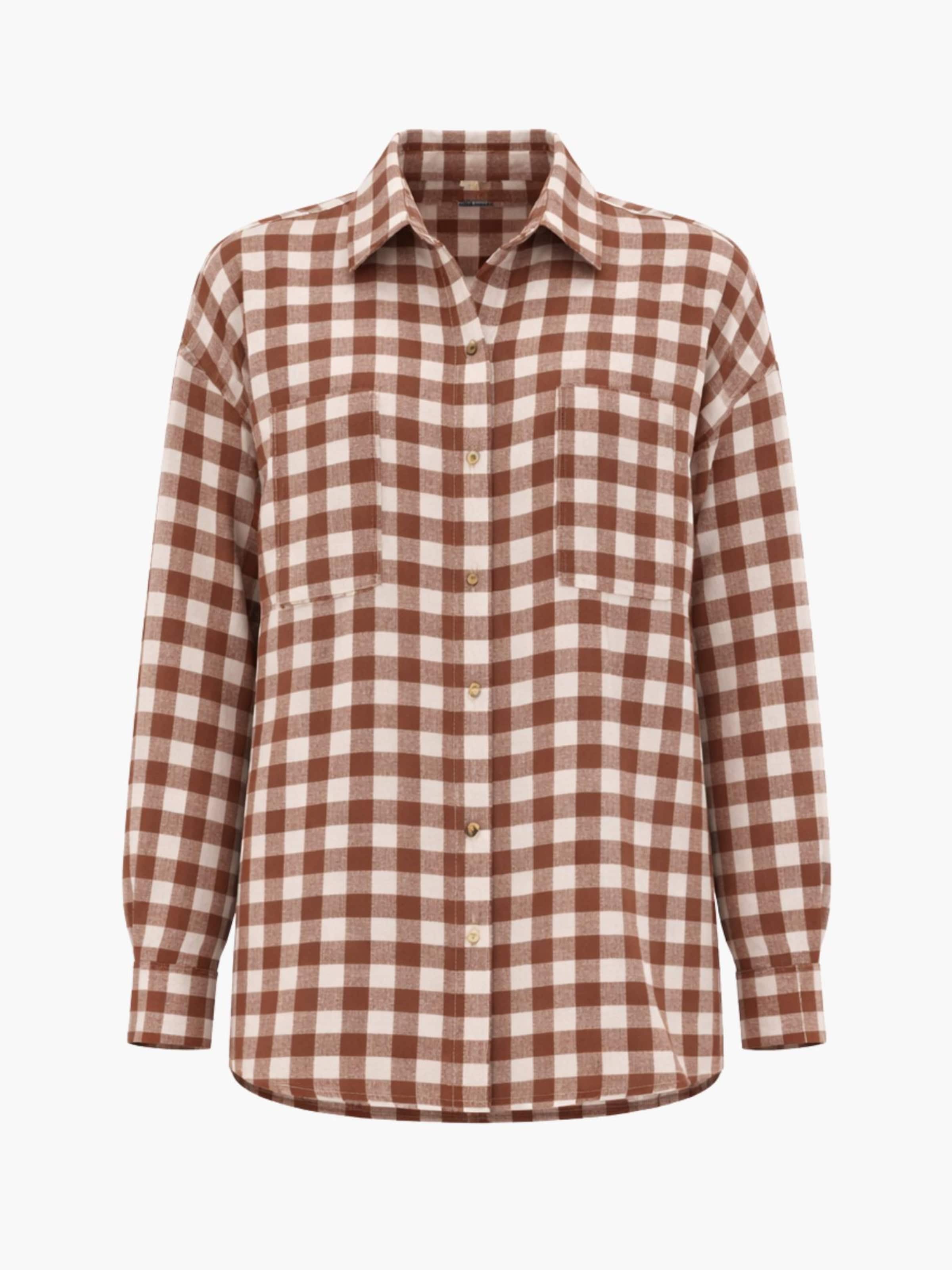 

AmourLinen Лонгслив 'Molly' в коричневом цвете