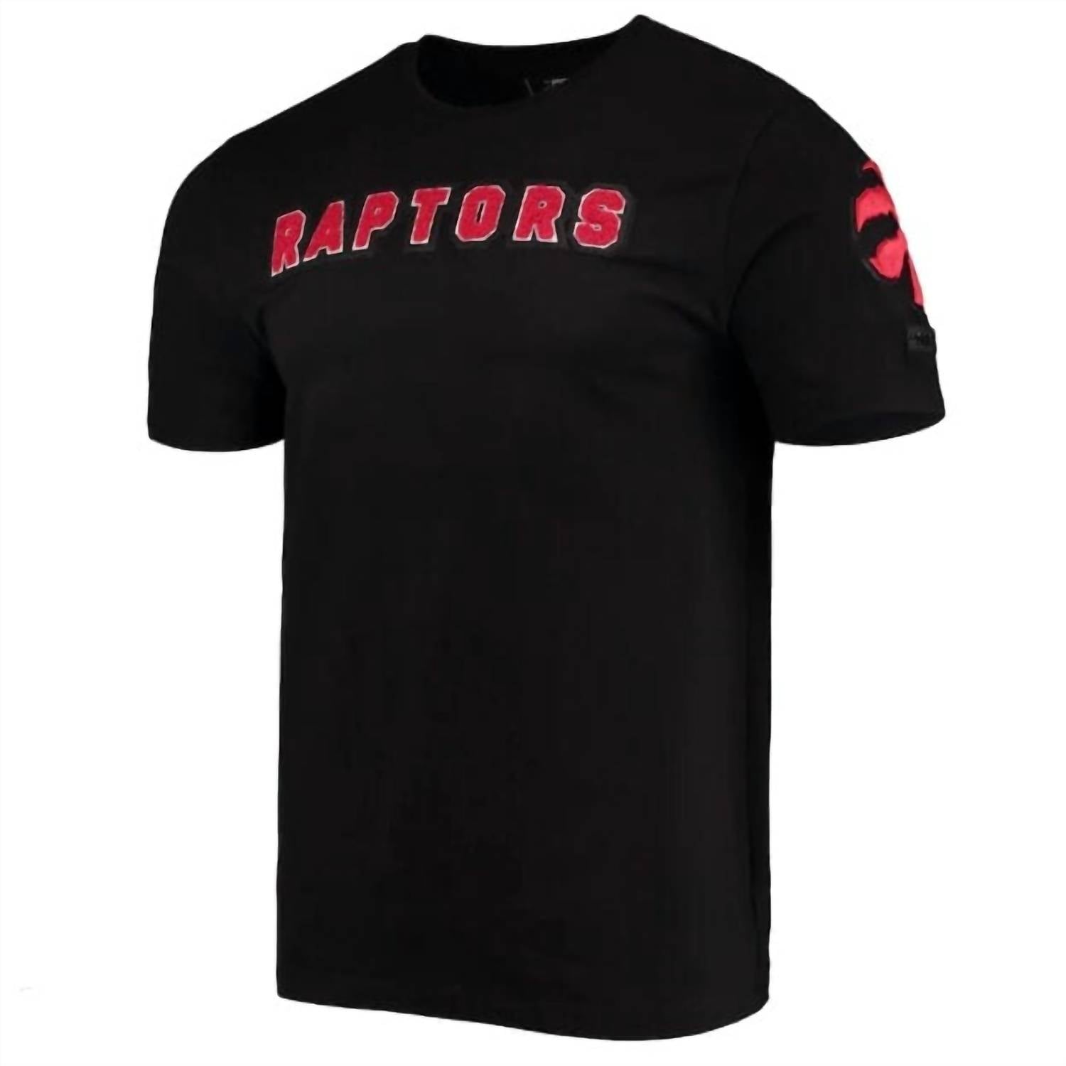 

Мужская футболка Toronto Raptors Chenille черного цвета PRO STANDARD