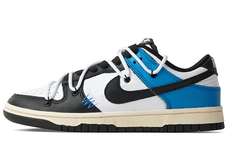 

Кроссовки Nike Dunk Skateboarding Shoes Men Low-top Black/Blue/White, синий