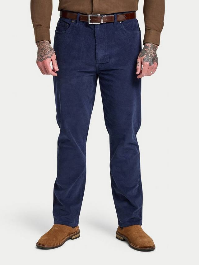 

Прямые брюки из вельвета Raging Bull, Navy