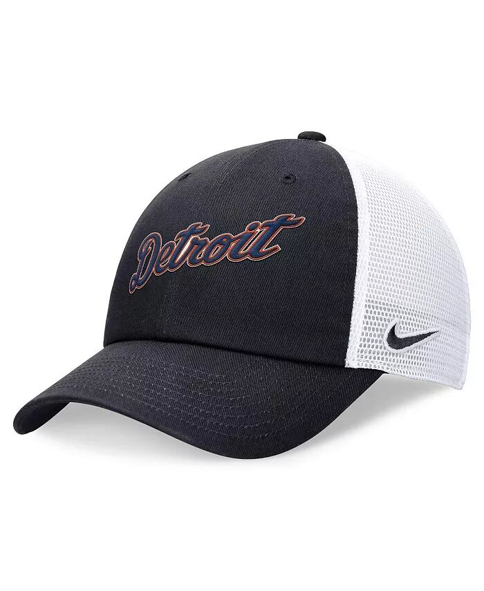 

Мужская темно-синяя регулируемая кепка Detroit Tigers Evergreen Wordmark Trucker Nike, синий