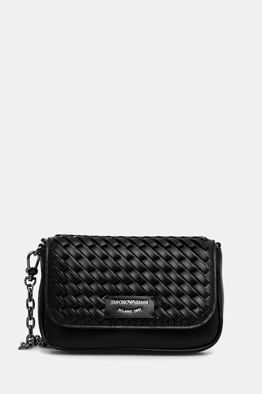 

Кожаная сумка Emporio Armani, черный