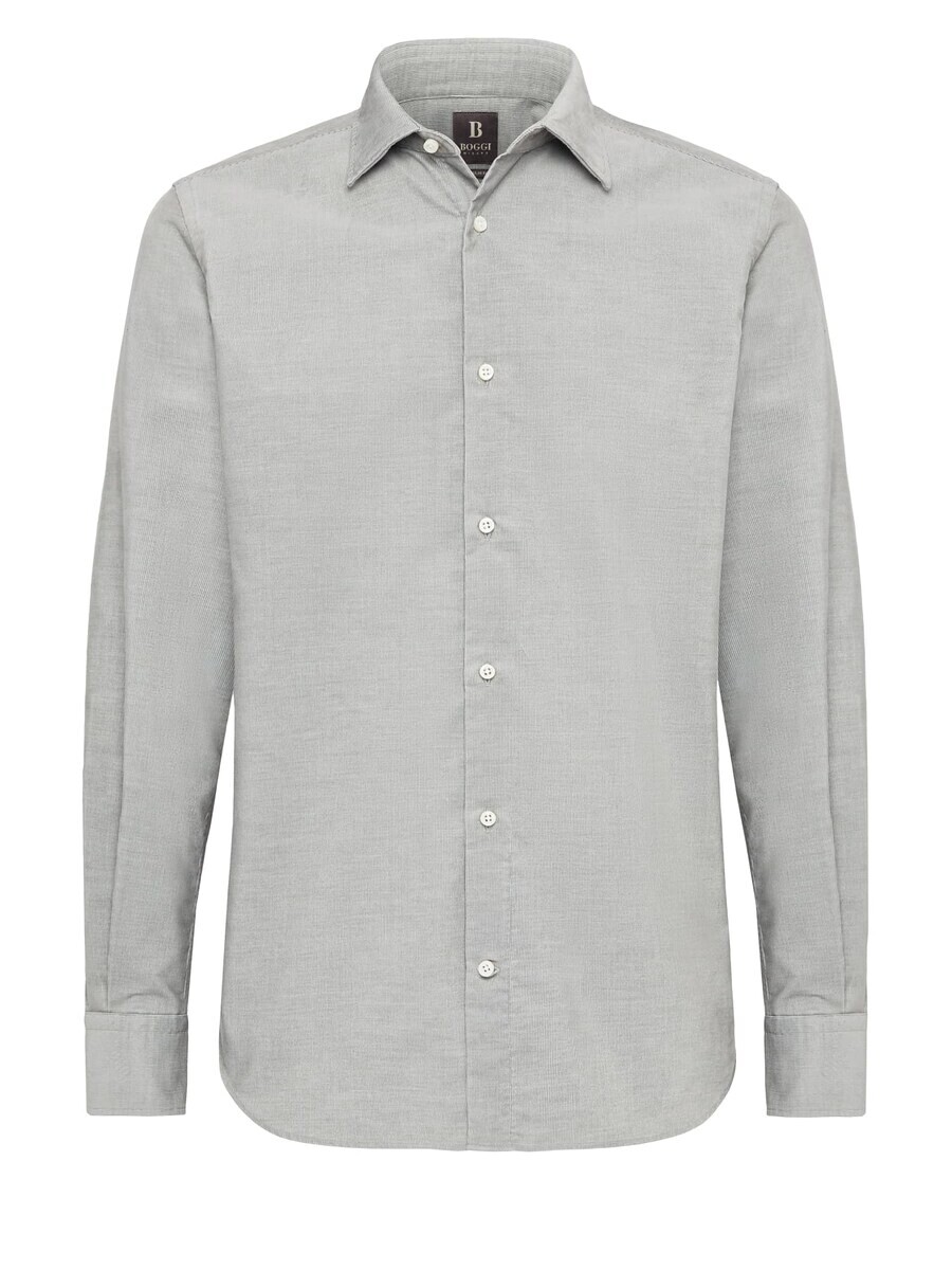

Повседневная рубашка Boggi Milano Regular fit Button Up Shirt, серый