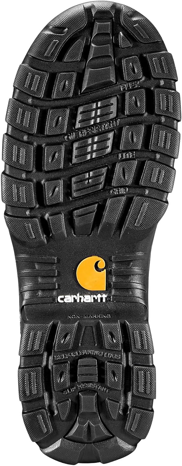 Carhartt мужские 6-дюймовые строительные ботинки Rugged Flex со стальным носком, Dk Brown Leather & Synthetic — фото 3