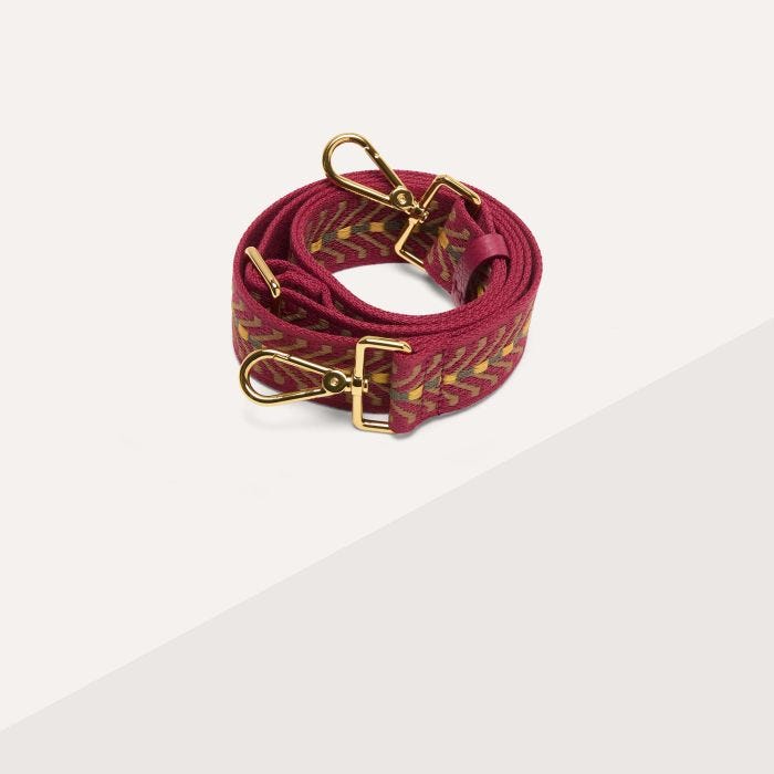 

Ремень Coccinelle Twill Mantas, цвет Multi Sangria/Sangria