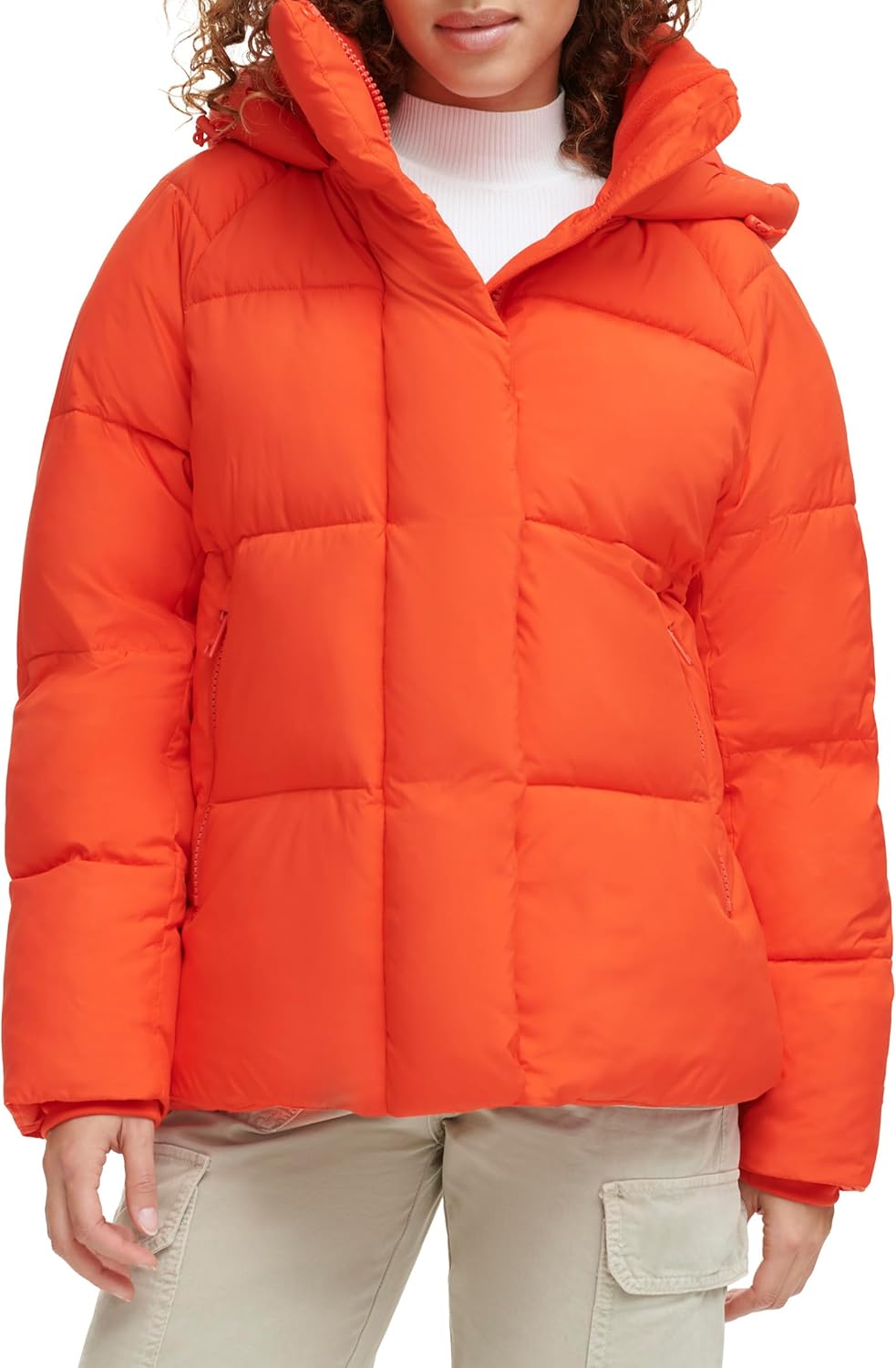 

Levi's Женская утепленная куртка Selma с капюшоном, Orange