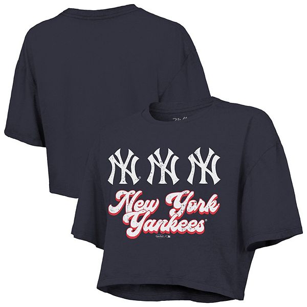 

Женская футболка кроп new york yankees в боксовом крое, цвет navy Majestic Threads, Синий, Женская футболка кроп new york yankees в боксовом крое, цвет navy Majestic Threads