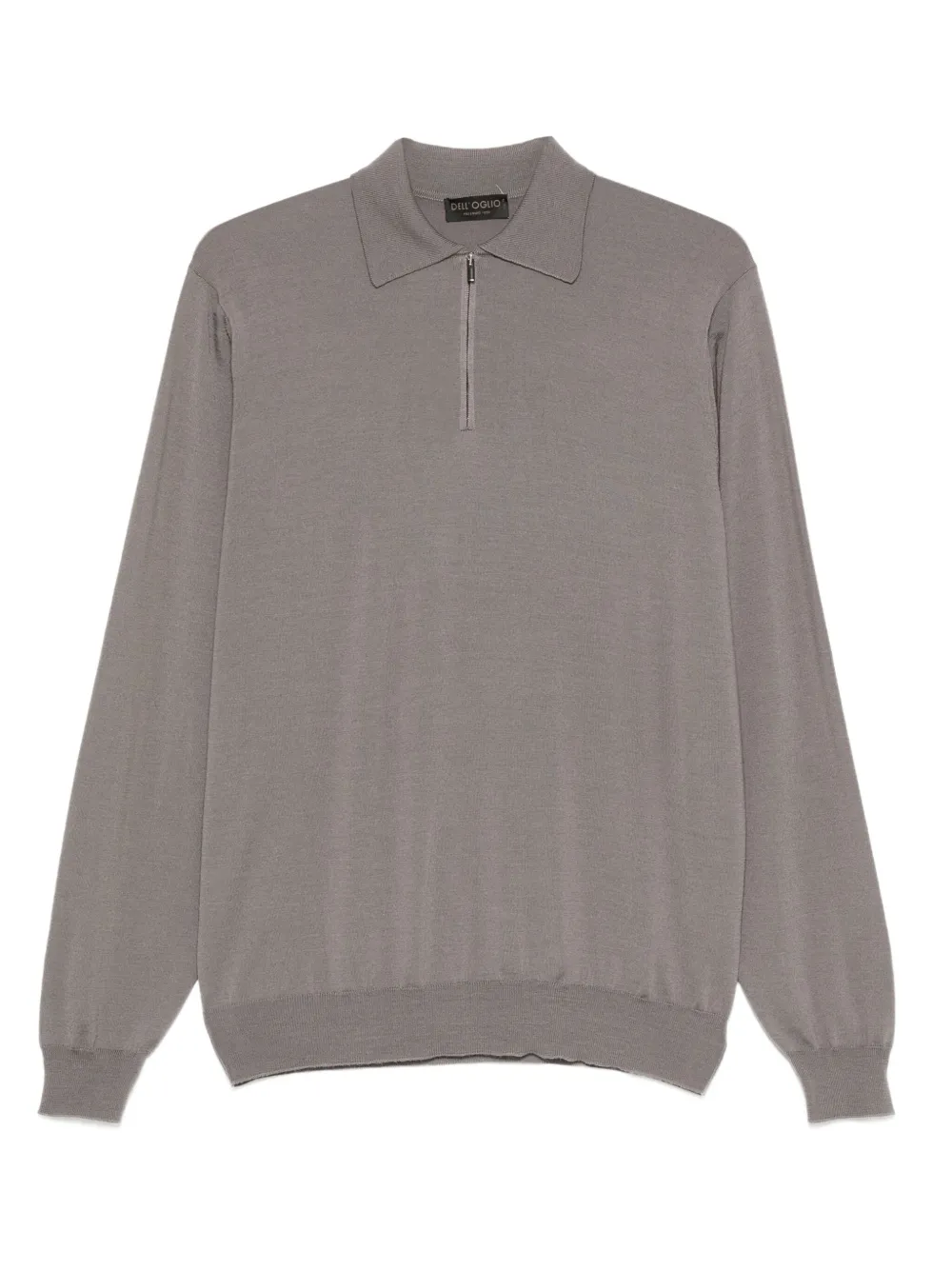 

Рубашка поло с воротником на молнии Dell'Oglio, серый