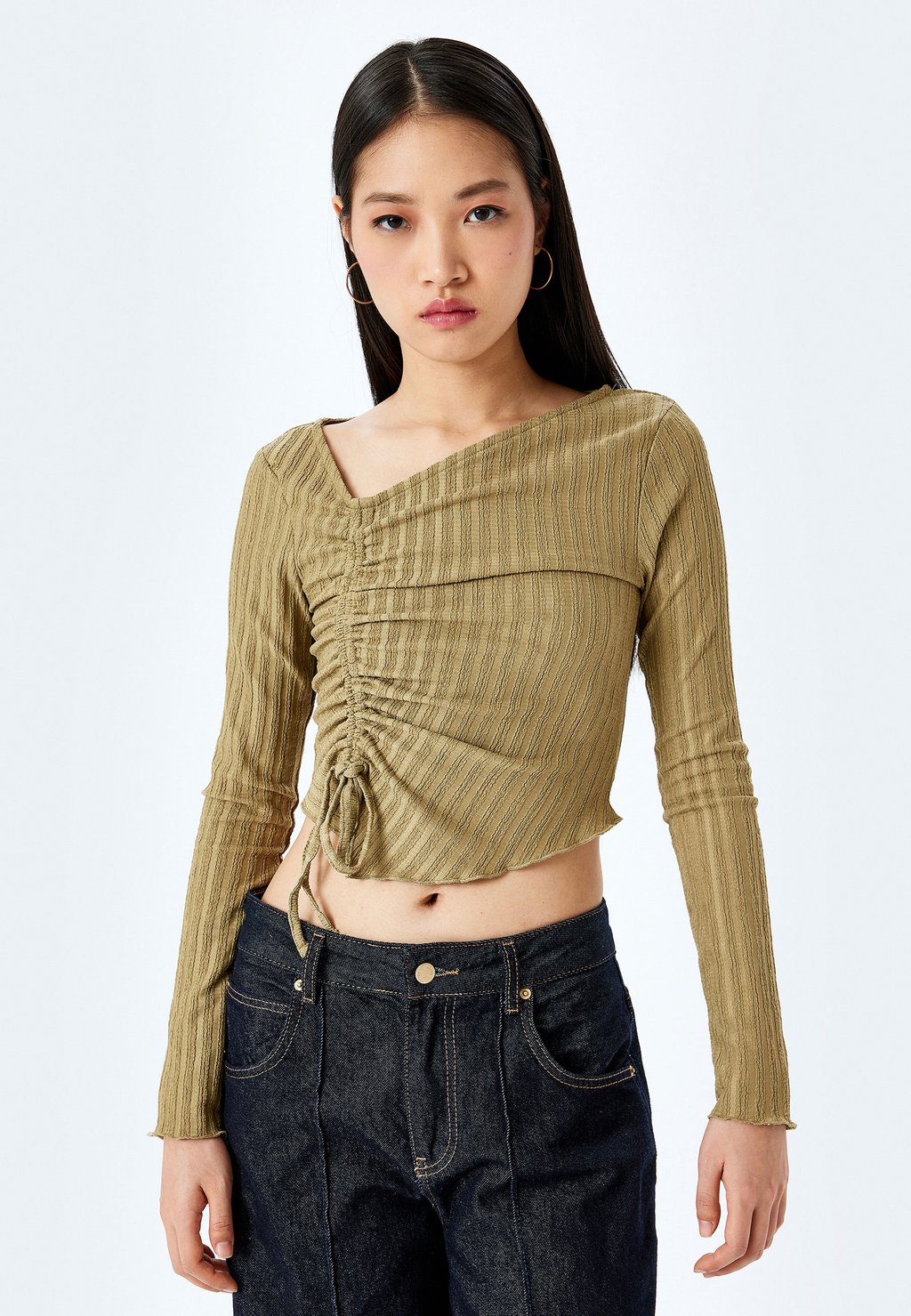 

Блуза LONG SLEEVE Koton, зеленый