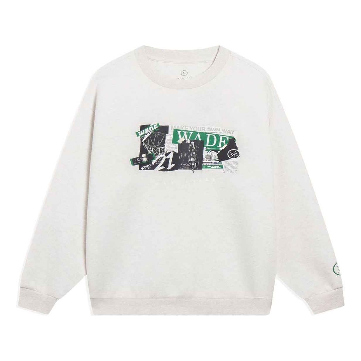 

Спортивная толстовка Li-Ning Way Of Wade Photo Graphic Sweatshirt 'Light Grey' AWDT147-10, серый