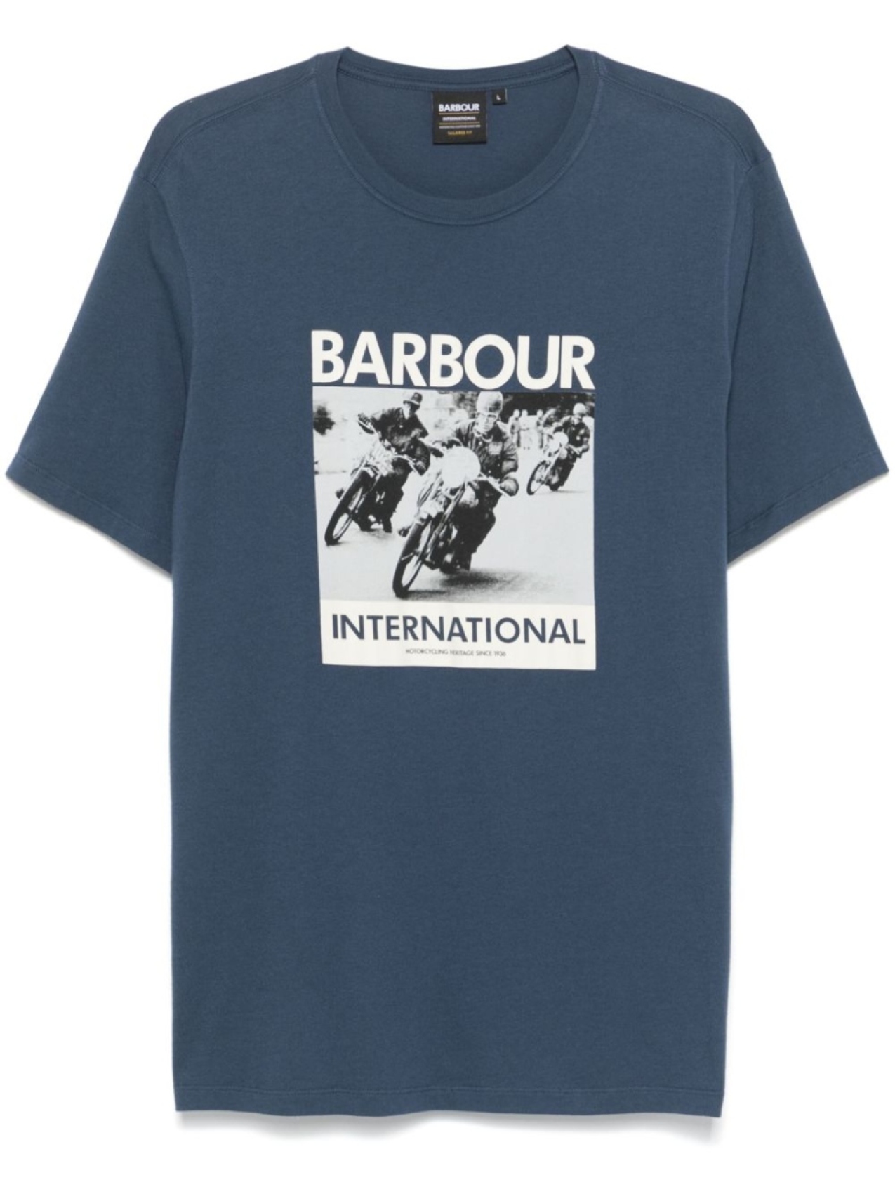 

Футболка с фотопринтом Barbour International, синий