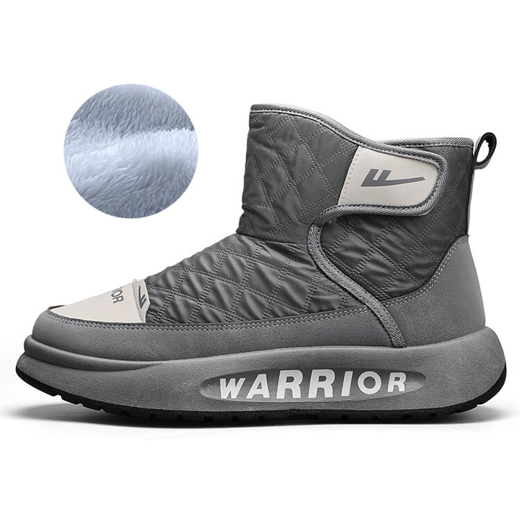 

Зимние ботинки мужские серые Warrior