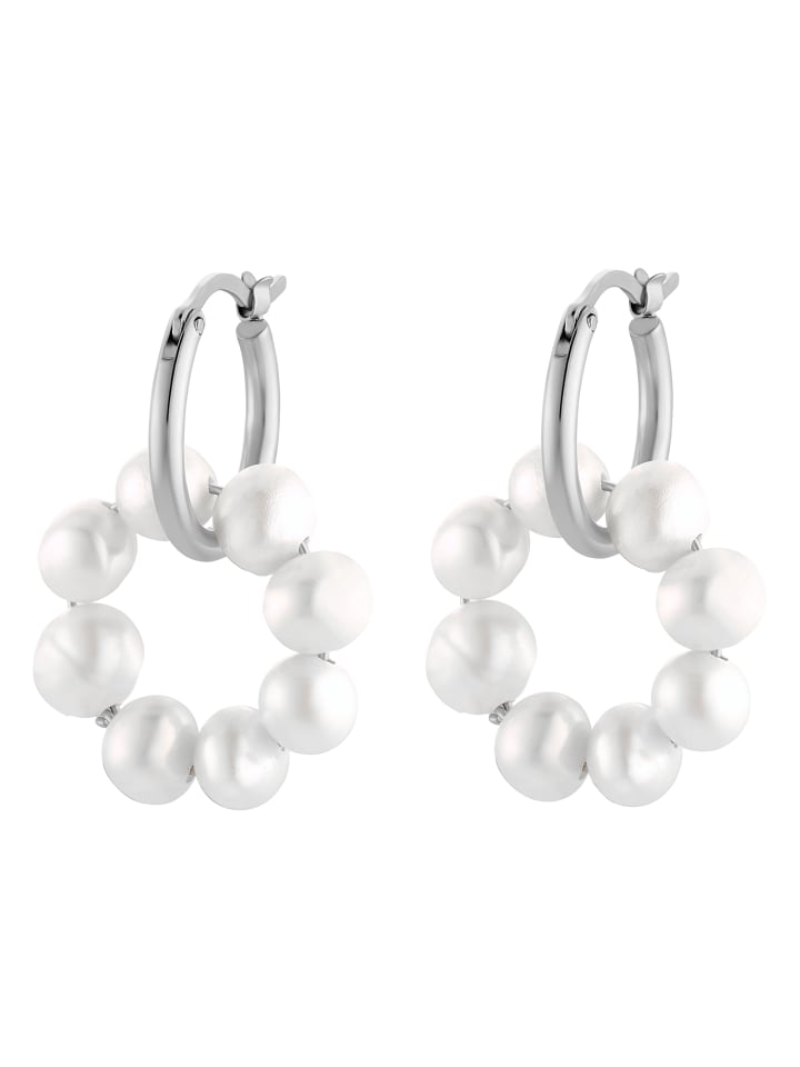 

Steel_Art Серьги-кольца Lara для женщин, серебристого цвета, полированные