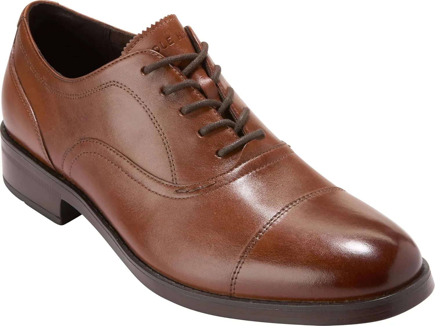 Мужские оксфорды Cole Haan Newmark Grand Cap Toe, светло-коричневый/светло-коричневый — фото 4