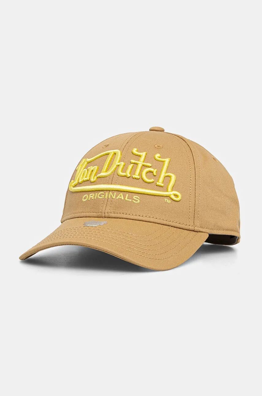 

Хлопковая бейсболка Von Dutch DB SEATTLE, бежевый