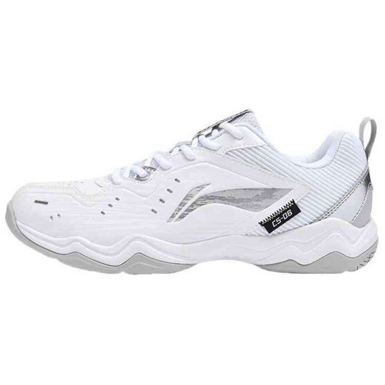 LINING Rocket Family, кроссовки для бадминтона Unisex White Gray низкие с амортизацией Flying Legs и противоскользящей подошвой — фото 4