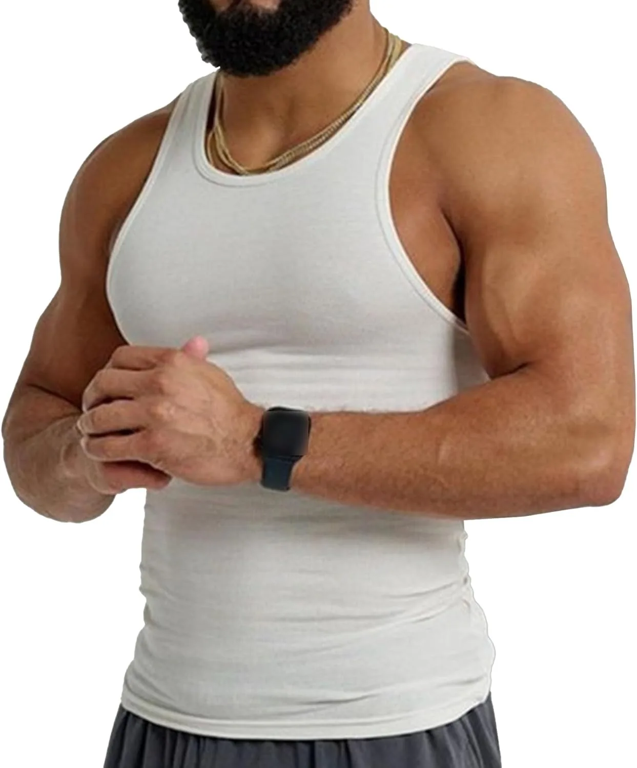 

Мужская майка-ашерт с круглым вырезом VgueElegc