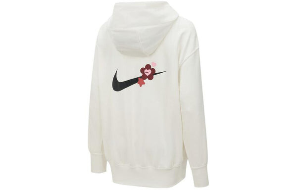 Толстовка как nsw vday flc hoodie gcel Nike, белый — фото 3