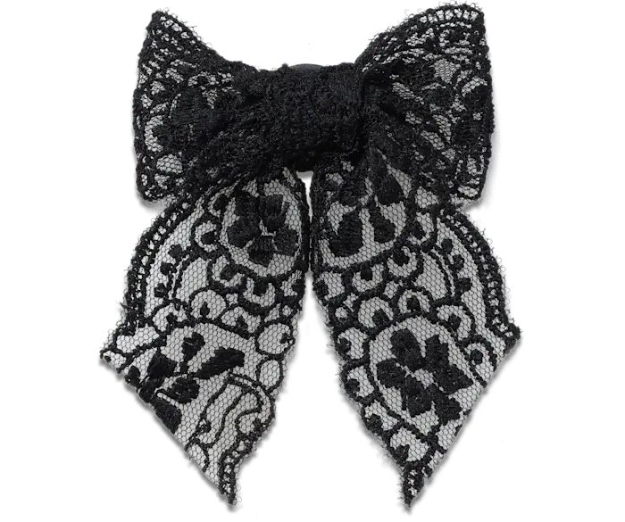 

Джиббитсы Black Lace Bow Crocs