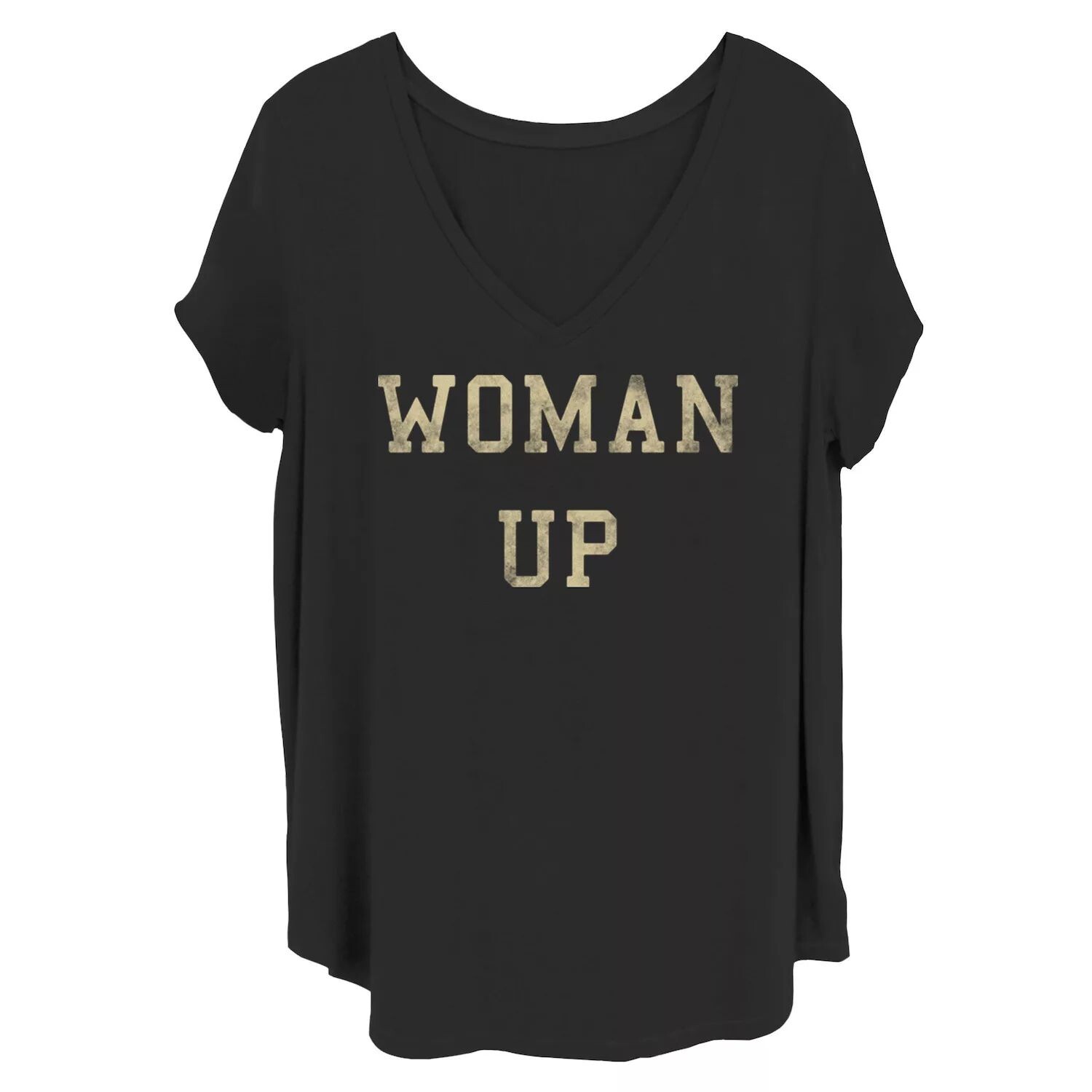 

Футболка больших размеров для юниоров «Woman Up»