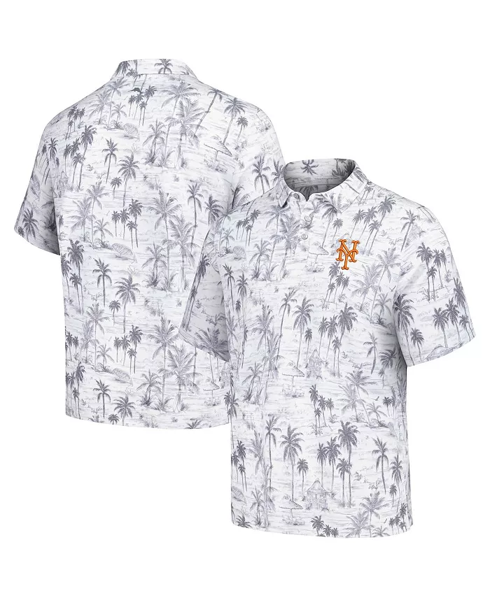 

Мужская серая поло New York Mets Sport Cabana Shores IslandZone Tri-Blend Tommy Bahama