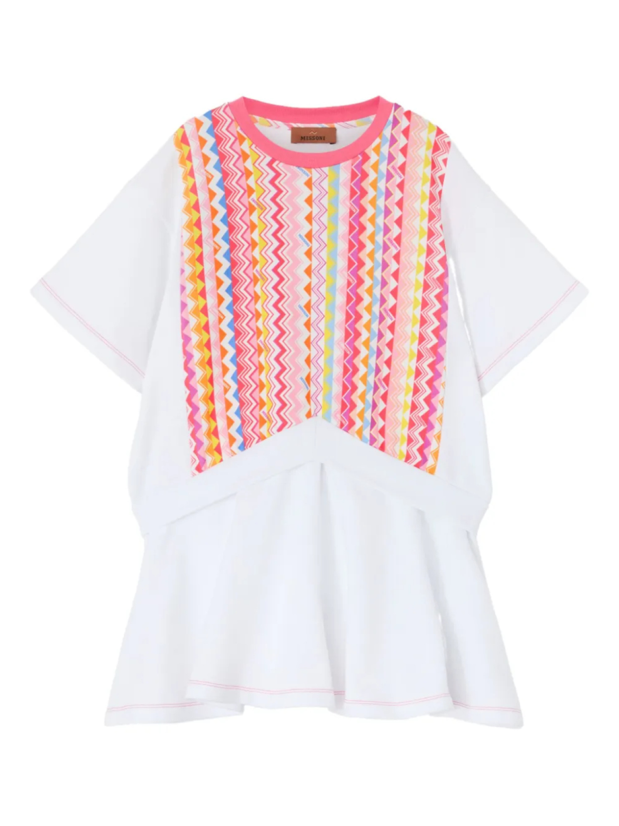 

Платье с зигзагообразным принтом Missoni, белый