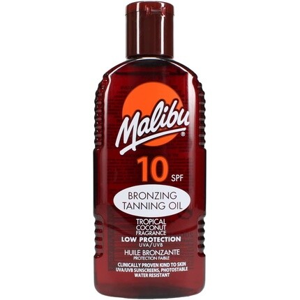 

Sun Spf 10 Бронзирующее масло для загара с низкой защитой 200мл, Malibu