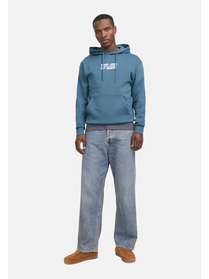 

Толстовка Jack & Jones Hoodie 'Corp Graphic', синий