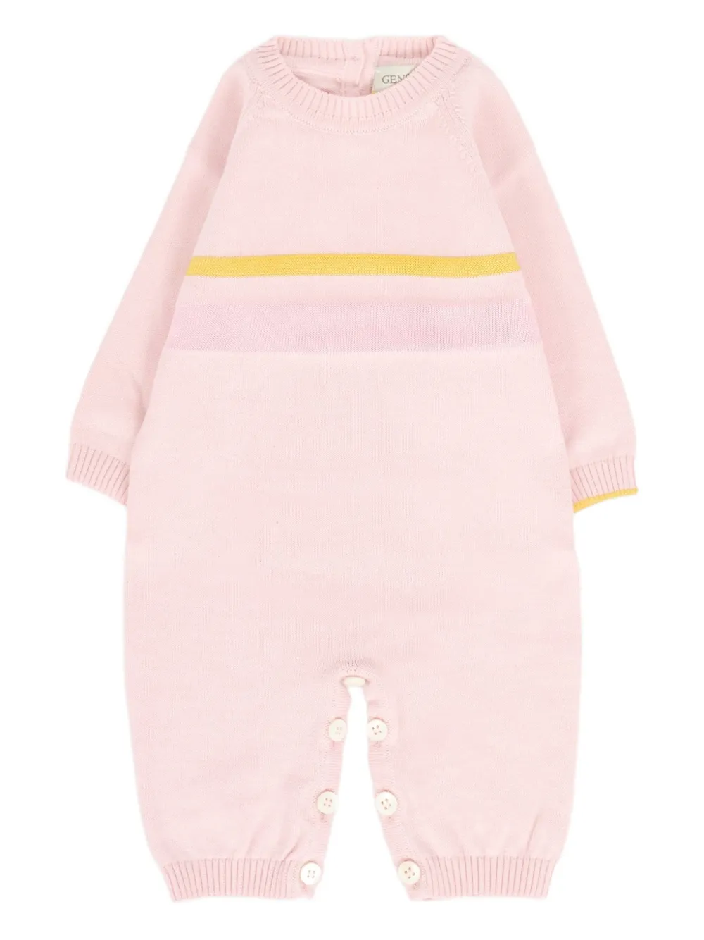 

Комбинезон с полосатыми деталями Gensami Kids, розовый