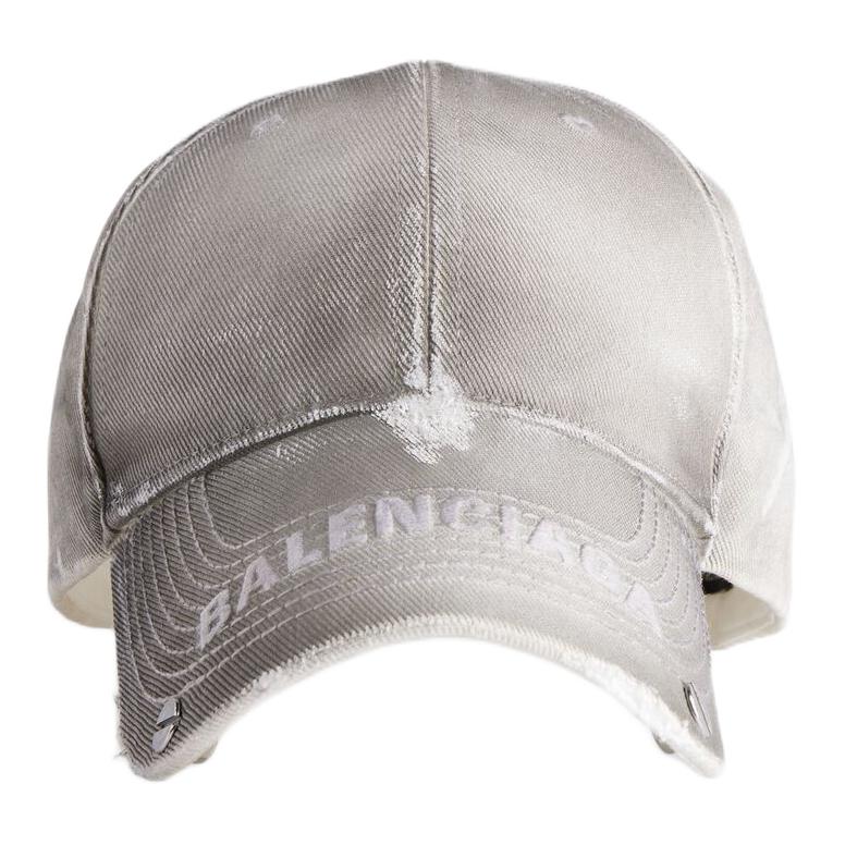 

Balenciaga Хлопковая бейсболка женская серая, Gray