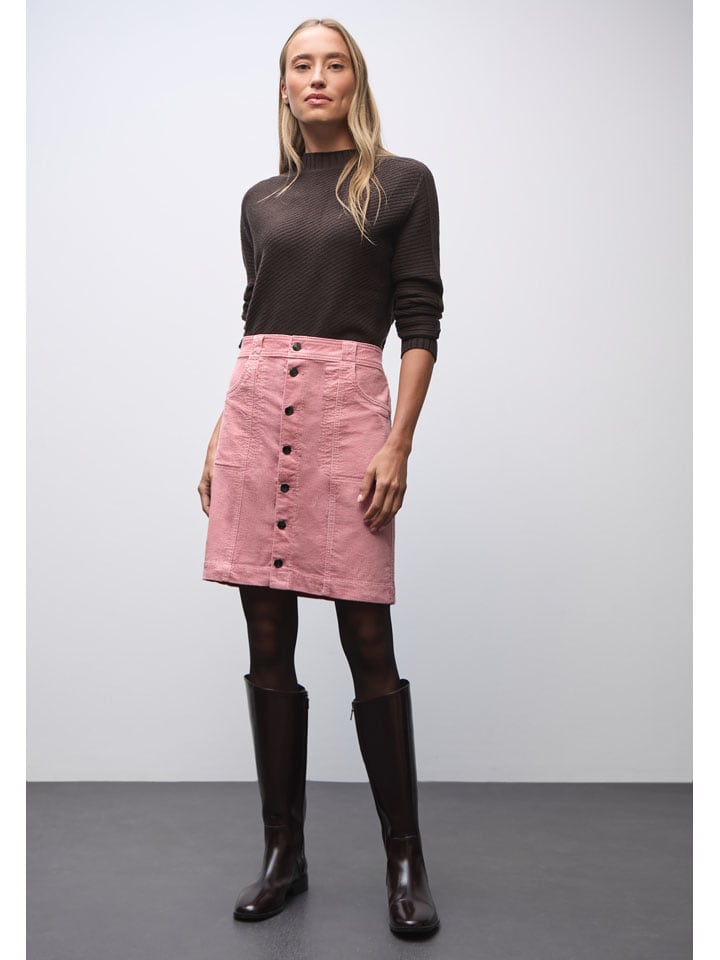 

Street One Вельветовая юбка розового цвета