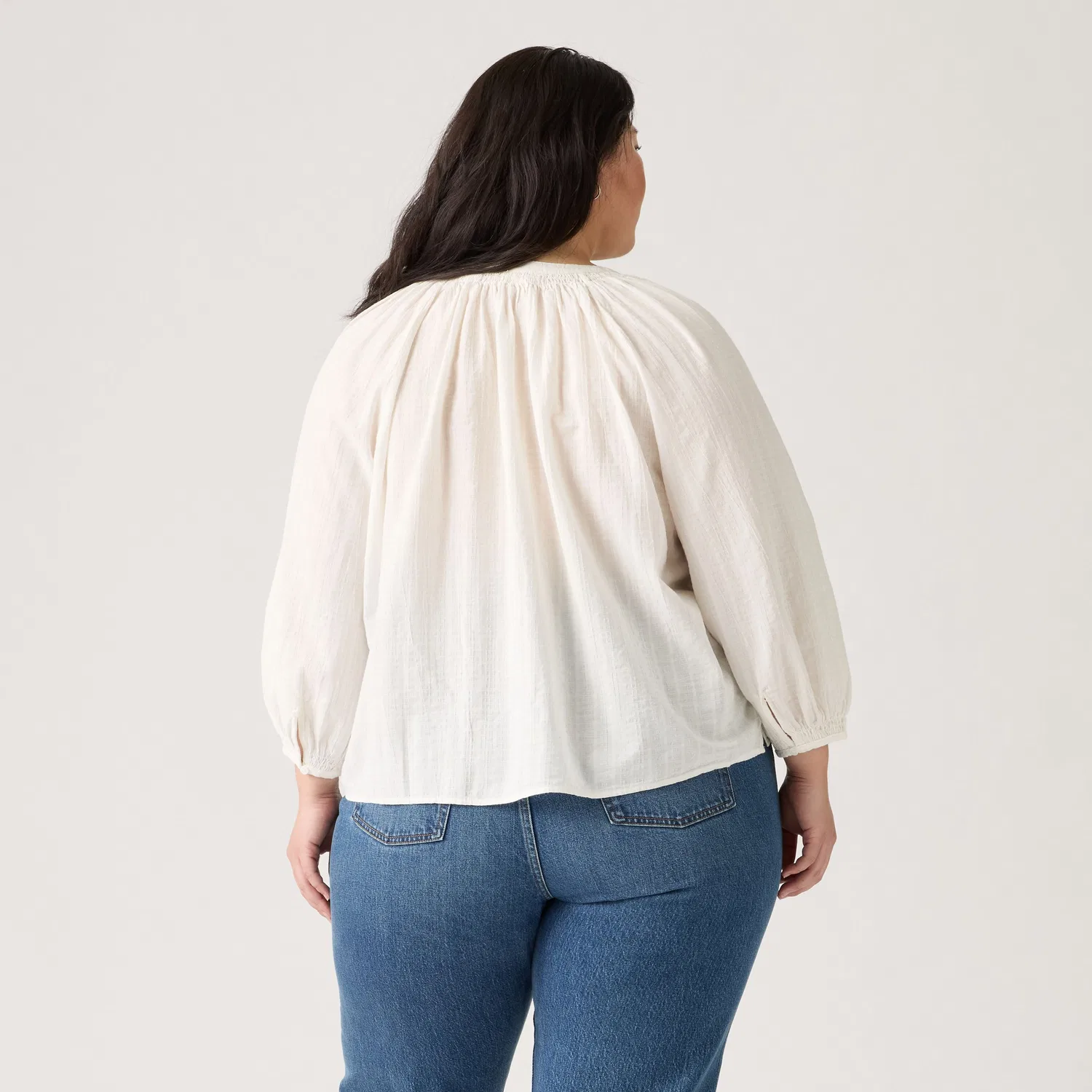 Блузка "Фиби" (большого размера) Levi's, White — фото 4