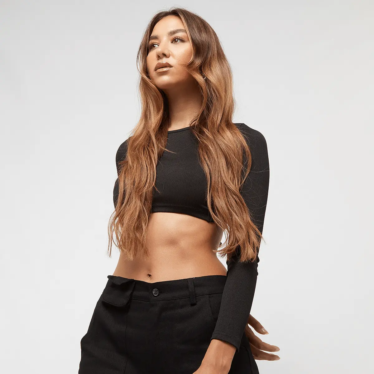 

Топ Sixth June Monochrom Crop Top, черный