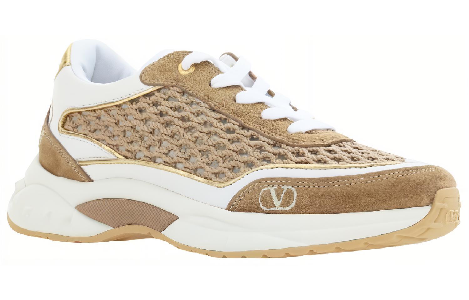 Женские повседневные туфли Low Top коричневые Valentino
