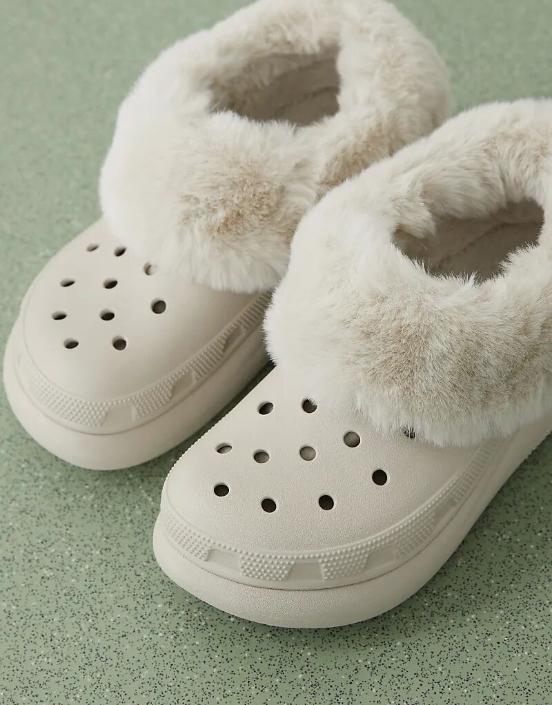 Унисекс furever crush сабо с меховой подкладкой из пемзы Crocs — фото 2