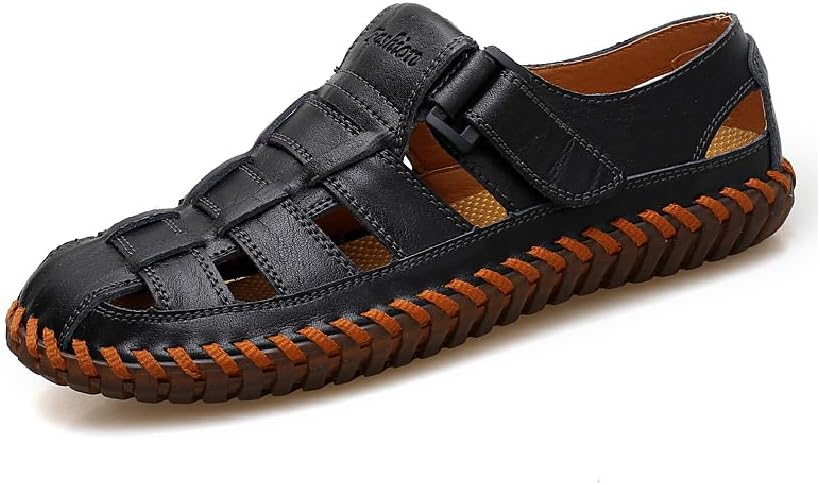 

Мужские спортивные сандалии Asifn, летние с закрытым носком, пляжная обувь, дышащие, противоскользящие, рыбацкие, регулируемые повседневные туфли, черный