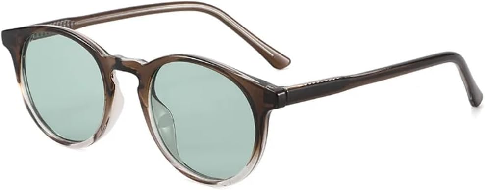 

Солнцезащитные очки с защитой UV400 | Круглая оправа Tr90, маленький размер | Для женщин и мужчин, для занятий спортом на открытом воздухе и путешествий DSVIGF, C6 Tea Green