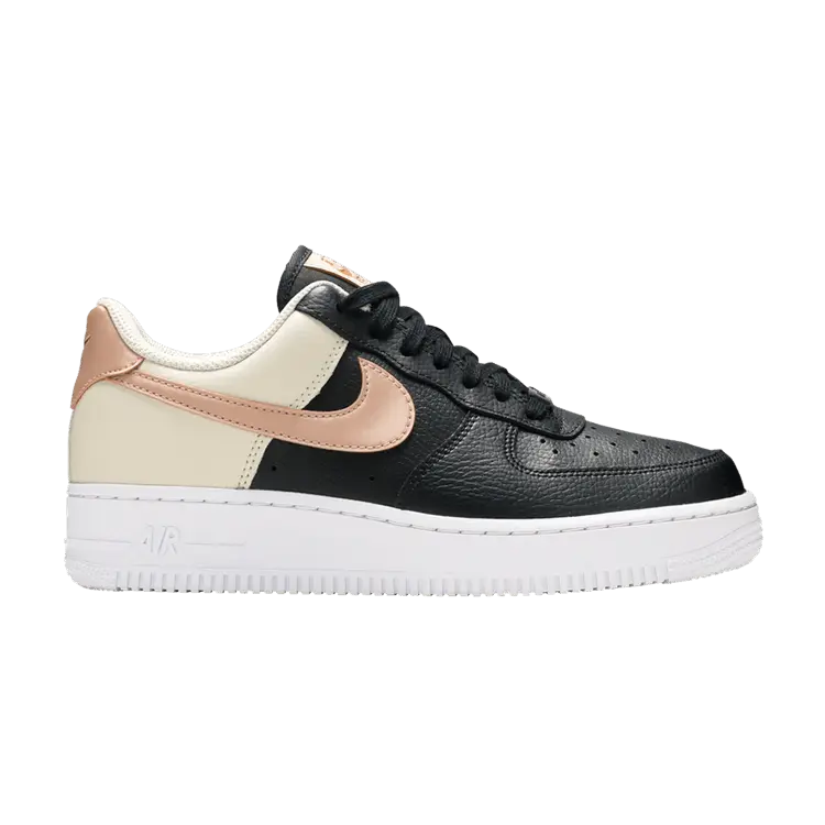 Кроссовки Nike Wmns Air Force 1 '07 'Black Metallic Red Bronze', черный